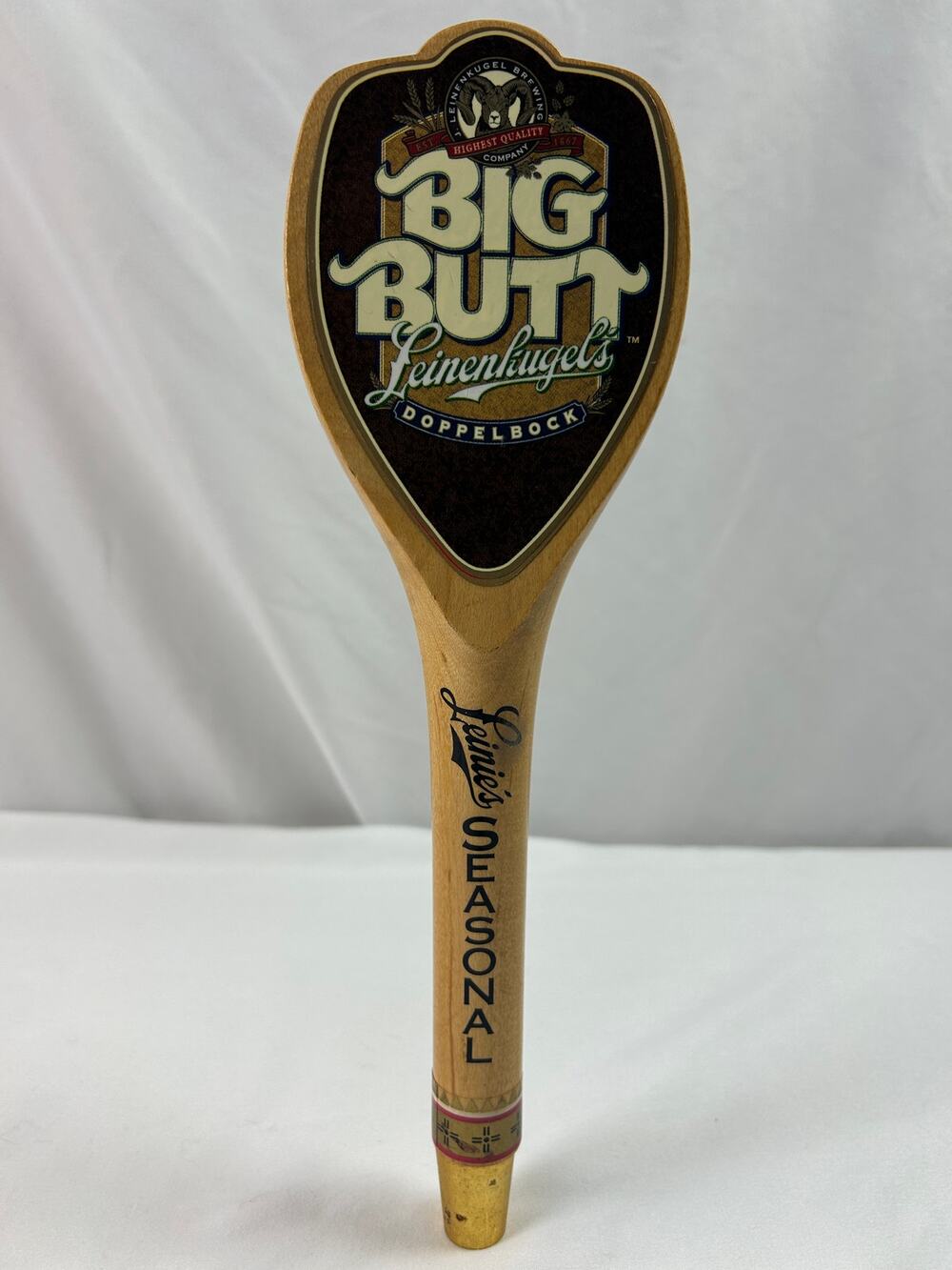 Leinenkugel's Big Butt Doppelbock Wood Beer Tap Handle Leinie's Seasonal